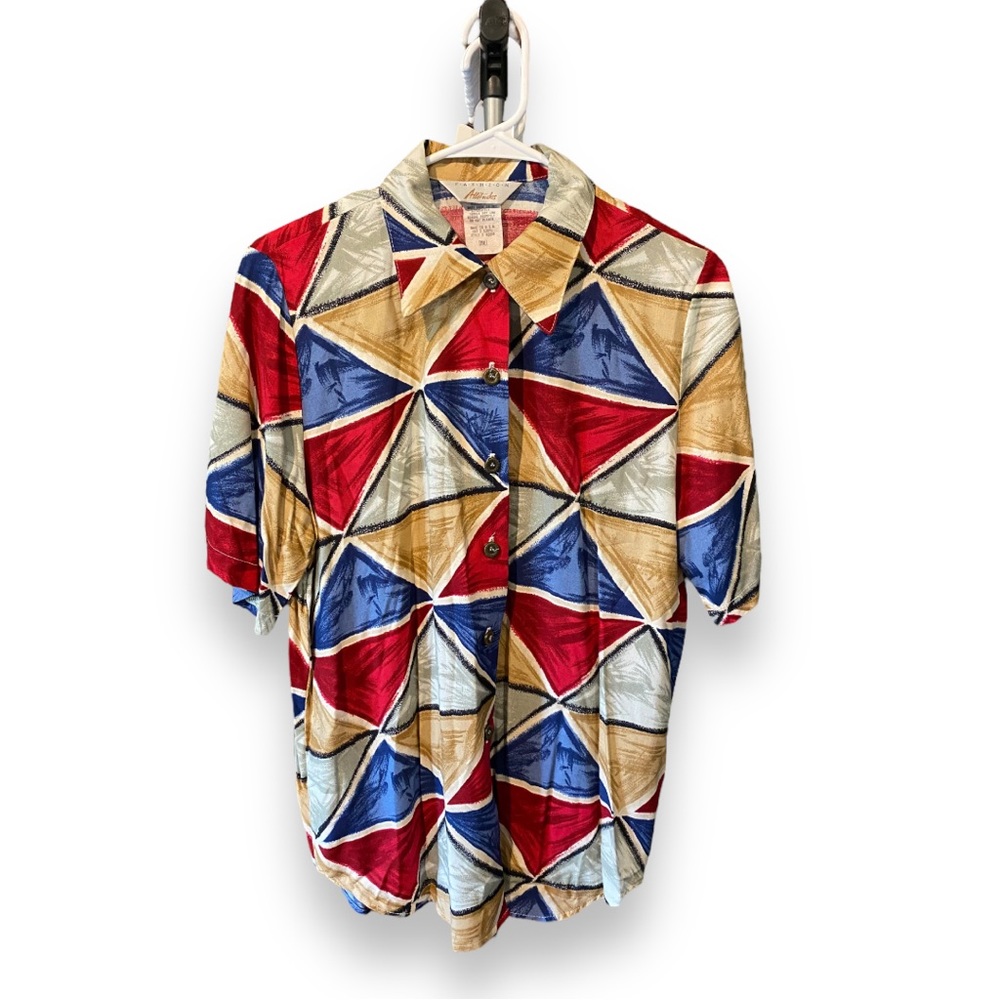Fashion Attitudes Vintage Button Down Gender Neutral Business Casual Shirt